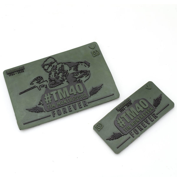 Tim Montressor #TM40 Forever Rubber Velcro Patch - 2 Pack - Olive